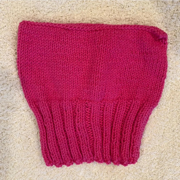 Pink Knit Beanie - Picture 2 of 5